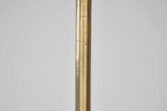 Art Deco Brass and Hardwood Floor Lamp Europe 1930s - 4303681