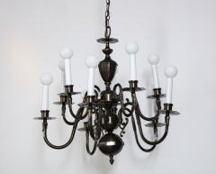 Art Deco Bronze 12 Arm Chandelier - 2132337