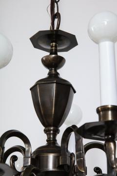 Art Deco Bronze 12 Arm Chandelier - 2132342