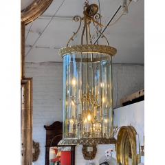 Art Deco Bronze Chandelier Theater Lantern Light Fixture - 3536782