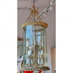 Art Deco Bronze Chandelier Theater Lantern Light Fixture - 3536787