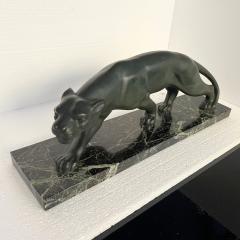 Art Deco Bronze Panther Signed Secondo France circa 1930 - 4294166