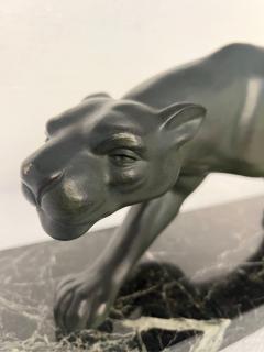 Art Deco Bronze Panther Signed Secondo France circa 1930 - 4294167