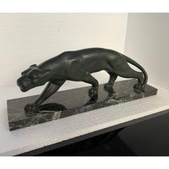 Art Deco Bronze Panther Signed Secondo France circa 1930 - 4294169