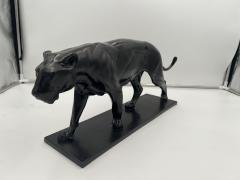 Art Deco Bronze Sculpture of a Lioness by Ch Aeckerlin Germany circa 1930 - 3567780