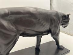 Art Deco Bronze Sculpture of a Lioness by Ch Aeckerlin Germany circa 1930 - 3567782