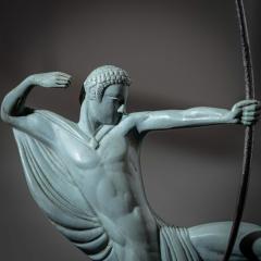 Art Deco Bronze Sculpture of an Archer by Michel Decoux 1837 1924 France  - 3811881