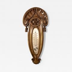 Art Deco Bronze Very Stylish Thermometer  - 3333488