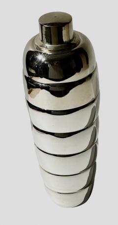 Art Deco Bubble Stack Silverplate Cocktail Shaker - 3865783