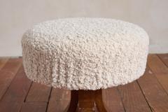 Art Deco Burl Wood Stool - 4763507