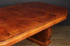 Art Deco Burr Walnut Dining Table - 2038226