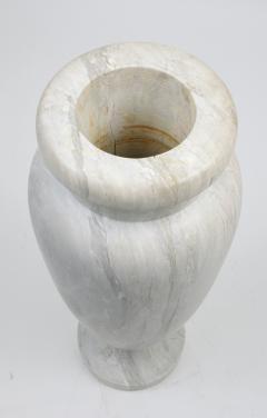 Art Deco Carrara Marble Floor Vase c 1930 - 1015880
