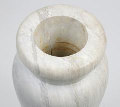 Art Deco Carrara Marble Floor Vase c 1930 - 1015881