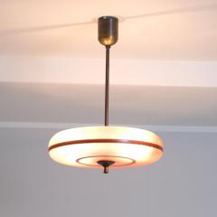 Art Deco Ceiling Pendant with Pink Glass Germany Early Twentieth Century - 4542196