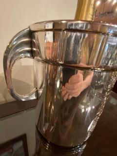 Art Deco Champagne Bucket Silver Plate with Embossed Details - 1601092