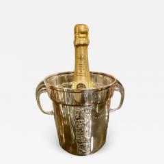 Art Deco Champagne Bucket Silver Plate with Embossed Details - 1601781
