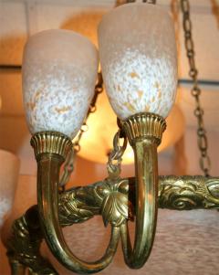 Art Deco Chandelier by SCHNEIDER - 1425820