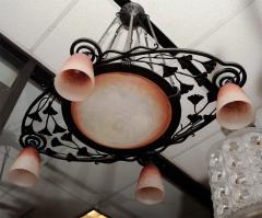 Art Deco Chandelier by SCHNEIDER - 1425873