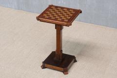 Art Deco Chess Side Table in Oak with Checkerboard Top Netherlands 1930s - 4774789
