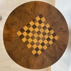 Art Deco Chess Table Walnut and Maple Austria Vienna circa 1930 - 3170161