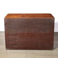 Art Deco Chest in Book matched Burled Walnut w Amber Bakelite Pulls - 3352359