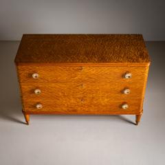 Art Deco Chest of Drawers with Birch Burl Veneer Probably Sweden 1930 40s - 4704982