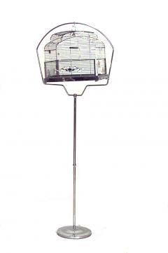 Art Deco Chrome Bird Cage - 4197874