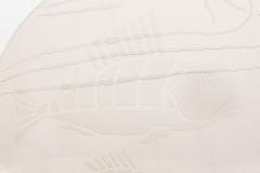 Art Deco Chrome Marble Glass Fish Lumiere Table Light Lamp ca 1930s - 4501752