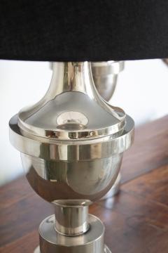 Art Deco Chrome Table Lamps a Pair - 4177874