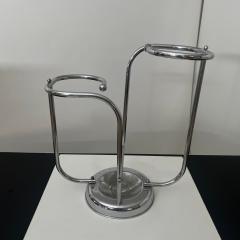 Art Deco Chrome Umbrella Stand Tubular Steel Chrome plated Belgium circa 1930 - 4219415