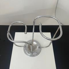 Art Deco Chrome Umbrella Stand Tubular Steel Chrome plated Belgium circa 1930 - 4219419