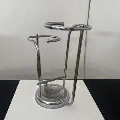 Art Deco Chrome Umbrella Stand Tubular Steel Chrome plated Belgium circa 1930 - 4219420
