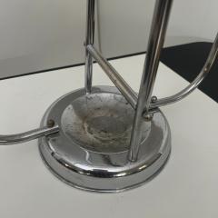 Art Deco Chrome Umbrella Stand Tubular Steel Chrome plated Belgium circa 1930 - 4219421