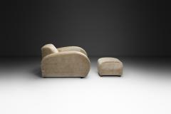 Art Deco Club Chair and Ottoman Europe First half of the 20th Century - 4603892