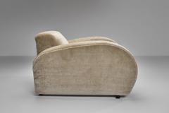 Art Deco Club Chair and Ottoman Europe First half of the 20th Century - 4603896