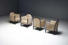 Art Deco Club Chairs with Cowhide Upholstery France Circa 1930 - 4662575