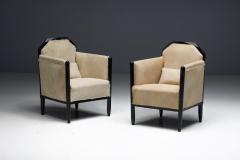 Art Deco Club Chairs with Cowhide Upholstery France Circa 1930 - 4662577
