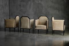 Art Deco Club Chairs with Cowhide Upholstery France Circa 1930 - 4662579