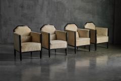 Art Deco Club Chairs with Cowhide Upholstery France Circa 1930 - 4662581