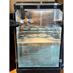 Art Deco Cocktail Bar Hideaway Black Lacquer Cabinet - 2850168