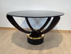 Art Deco Coffee Table Rosewood Metal Glass France circa 1930 - 3192721