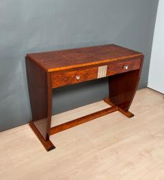 Art Deco Console Table Thuja Roots Birch Silver Plate France circa 1925 - 4580979