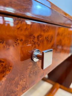 Art Deco Console Table Thuja Roots Birch Silver Plate France circa 1925 - 4580985
