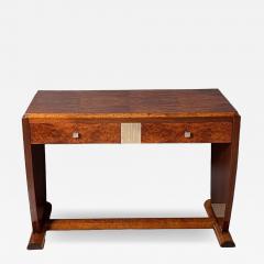 Art Deco Console Table Thuja Roots Birch Silver Plate France circa 1925 - 4583511