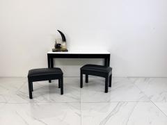 Art Deco Console With Matching Leather Benches C 1950s - 4556642