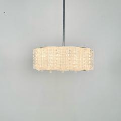 Art Deco Crystal and Chrome Chandelier Circa 1930s - 3449337