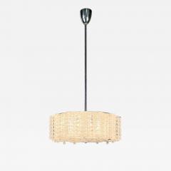 Art Deco Crystal and Chrome Chandelier Circa 1930s - 3450387