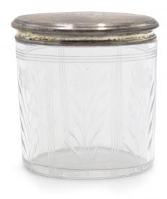 Art Deco Crystal and Silver Box - 4742235