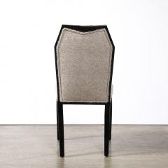 Art Deco Cubist Black Lacquer Skyscraper Style Club Chair in Manner of Ruhlmann - 3645589