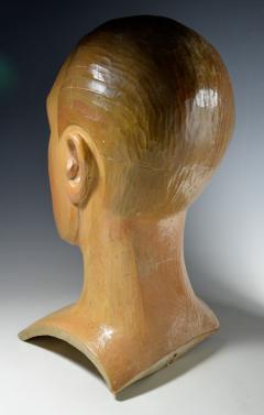 Art Deco Cubist Male Mannequin Head Pierre Imans Paris Carved Wood 1920 - 2803600